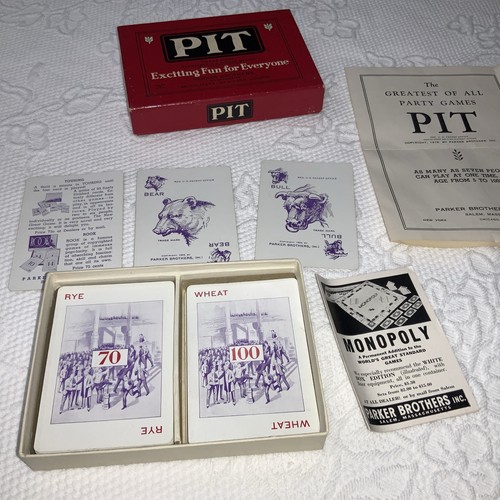 Vintage 1919 parker bros - bros., pit